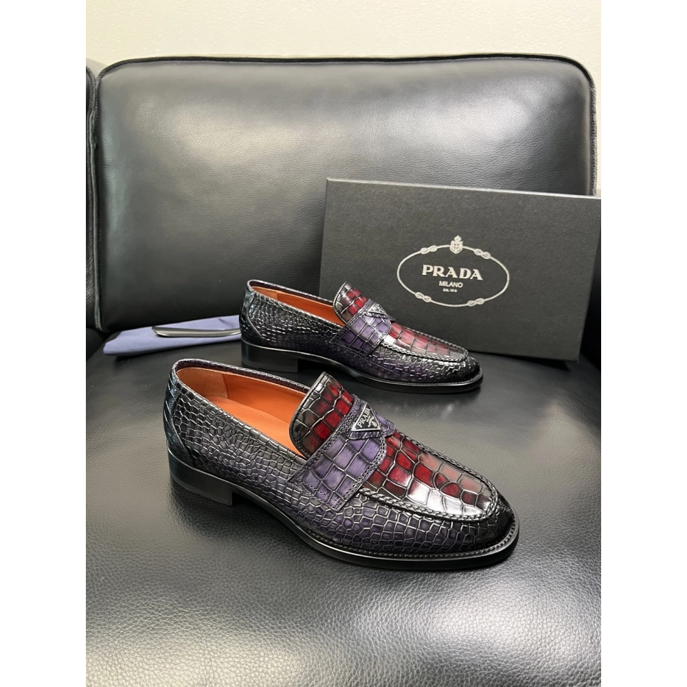 Prada leather shoes 089,PRADA SNEAKERS,Luxury Shoes
