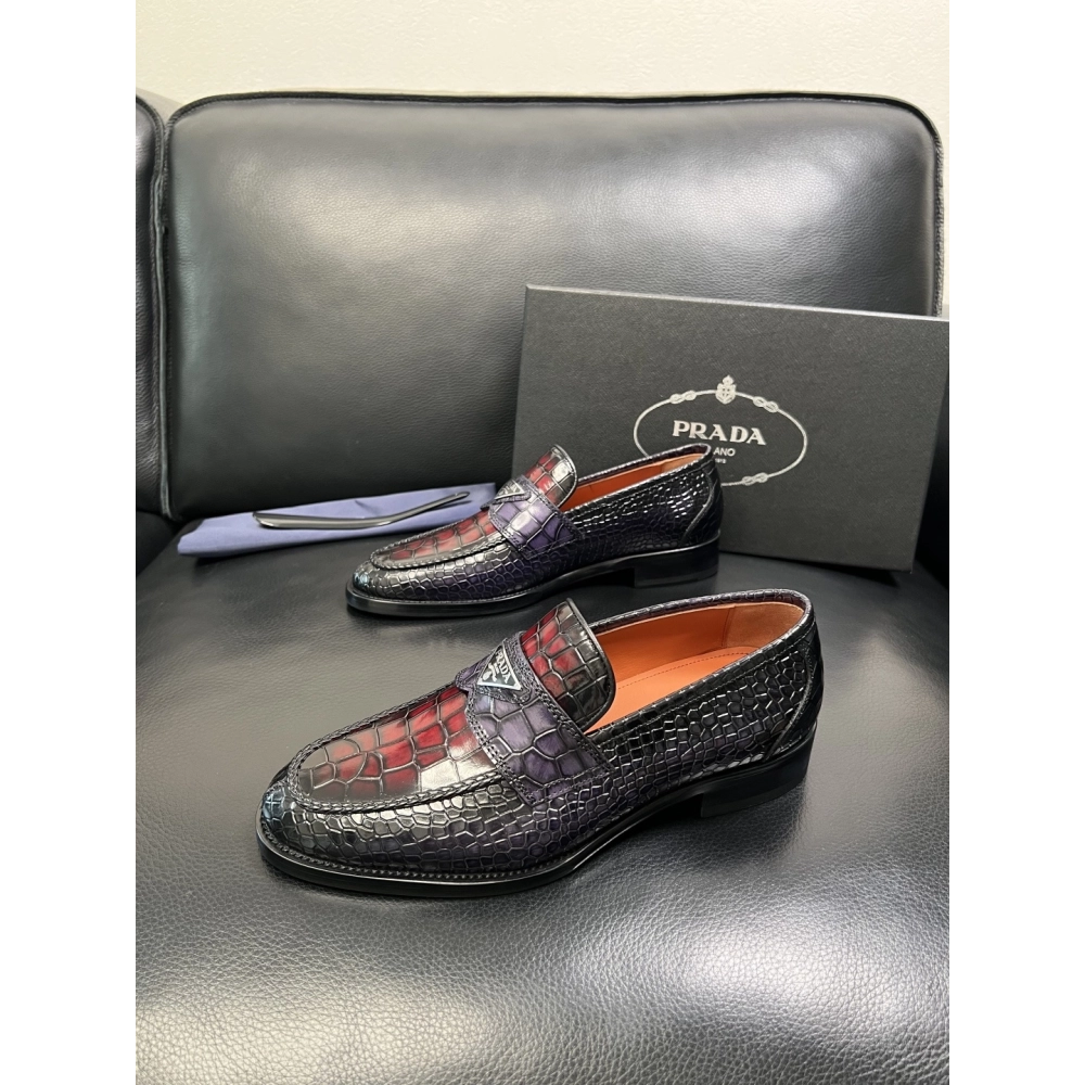 Prada leather shoes 089,PRADA SNEAKERS,Luxury Shoes