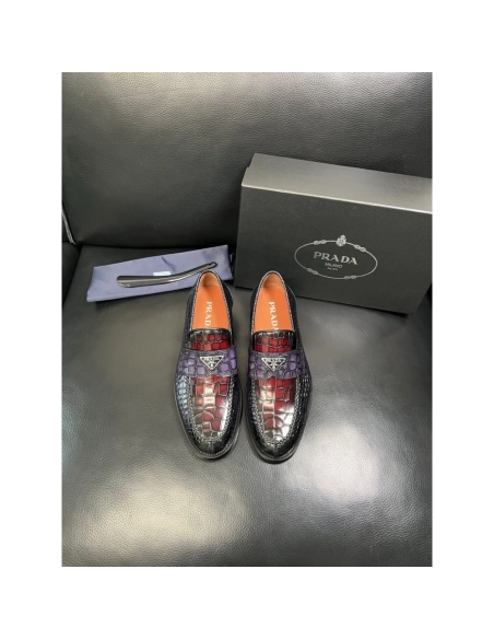 Prada leather shoes 089,PRADA SNEAKERS,Luxury Shoes