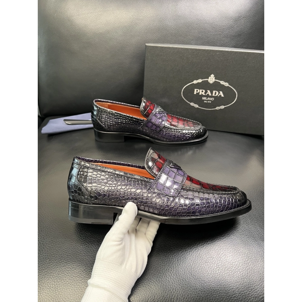 Prada leather shoes 089,PRADA SNEAKERS,Luxury Shoes