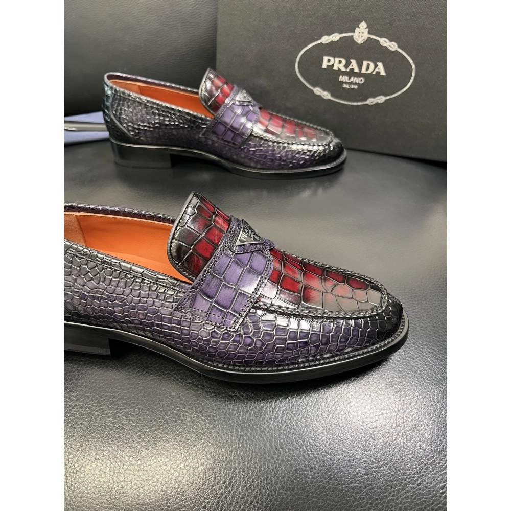 Prada leather shoes 089,PRADA SNEAKERS,Luxury Shoes