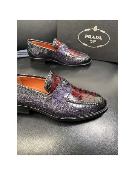 Prada leather shoes 089,PRADA SNEAKERS,Luxury Shoes