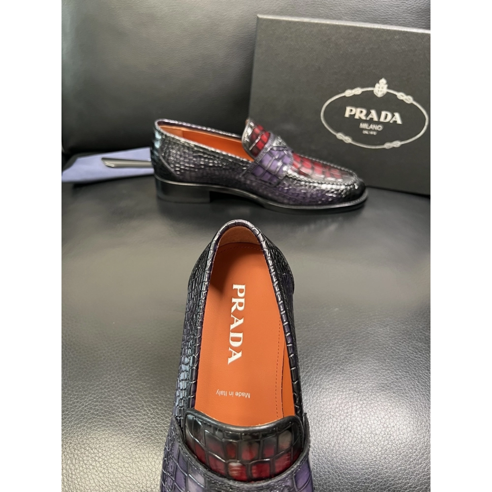 Prada leather shoes 089,PRADA SNEAKERS,Luxury Shoes