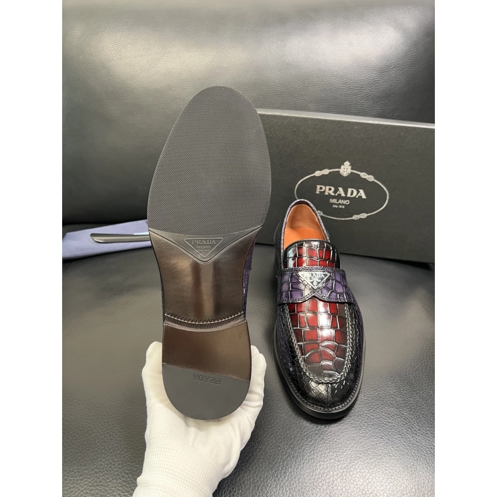 Prada leather shoes 089,PRADA SNEAKERS,Luxury Shoes