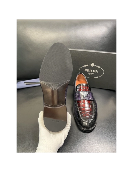 Prada leather shoes 089,PRADA SNEAKERS,Luxury Shoes