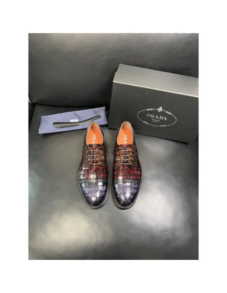 Prada leather shoes 090,PRADA SNEAKERS,Luxury Shoes