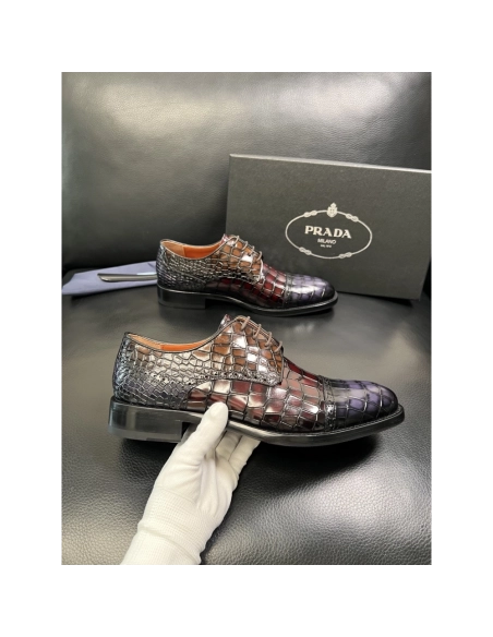 Prada leather shoes 090,PRADA SNEAKERS,Luxury Shoes