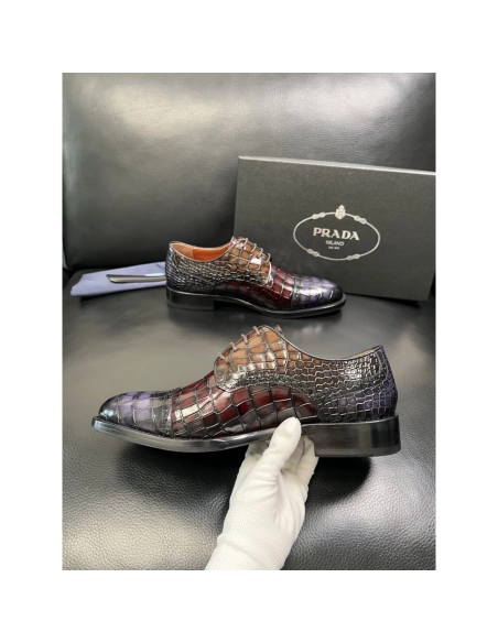 Prada leather shoes 090,PRADA SNEAKERS,Luxury Shoes