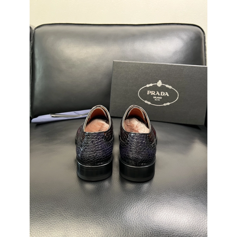 Prada leather shoes 090,PRADA SNEAKERS,Luxury Shoes