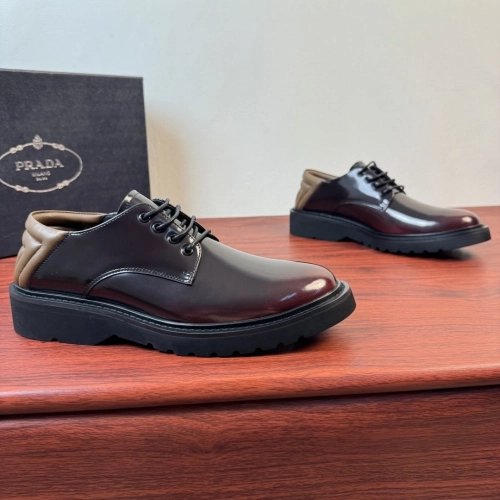 Prada leather shoes 091,PRADA SNEAKERS,Luxury Shoes
