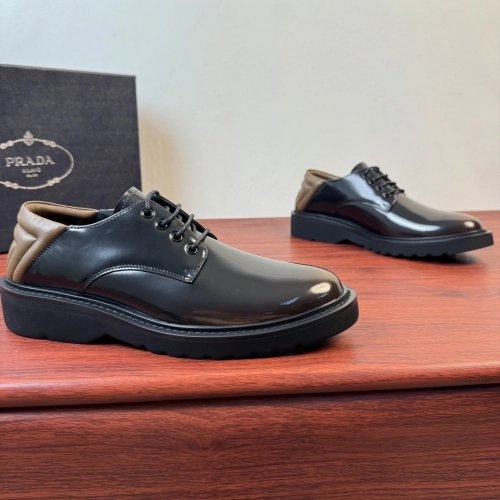 Prada leather shoes 092,PRADA SNEAKERS,Luxury Shoes