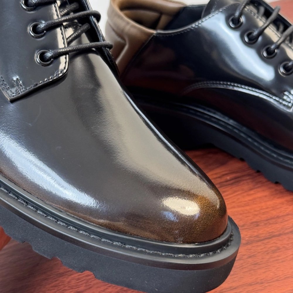 Prada leather shoes 092,PRADA SNEAKERS,Luxury Shoes