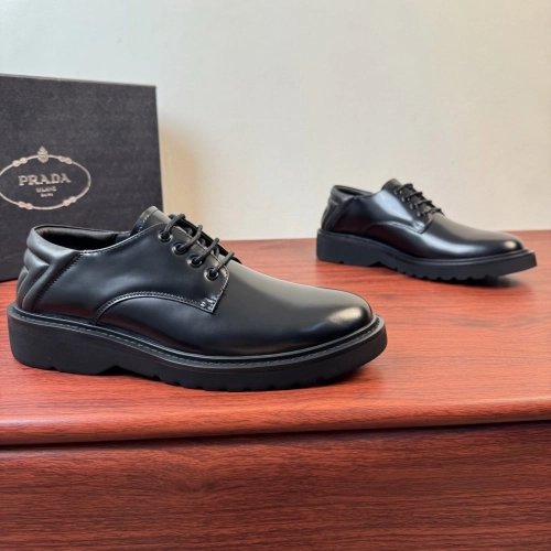 Prada leather shoes 093,PRADA SNEAKERS,Luxury Shoes