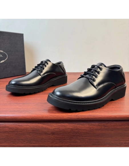 Prada leather shoes 093,PRADA SNEAKERS,Luxury Shoes