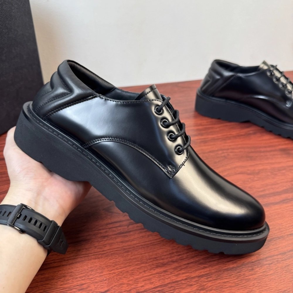 Prada leather shoes 093,PRADA SNEAKERS,Luxury Shoes