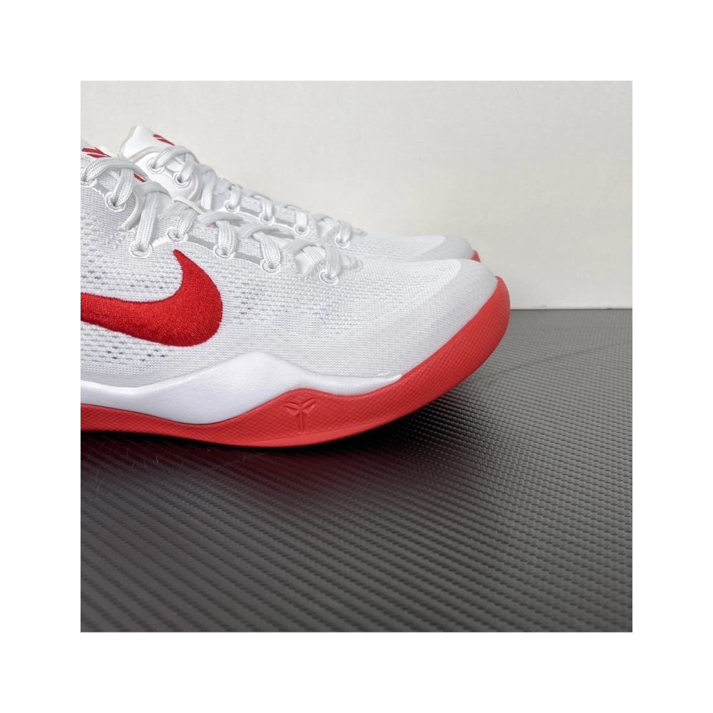 Nike Kobe 8 Protro TB Promo in White University Red HM6469-101 , Elite Performance Basketball Shoes , Premium SneakersStreetwear