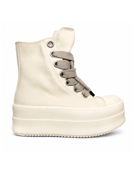 Rick Owens DRKSHDW Mega Bumper Jumbolace Sneaks - Milk DU01F4850 DOW2 , Premium SneakersStreetwear , Worldwide Shipping