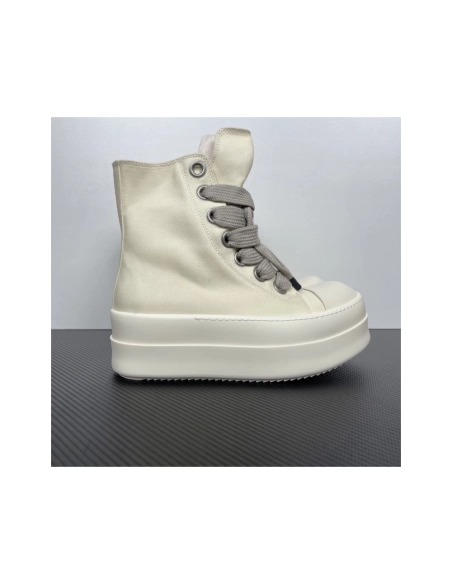 Rick Owens DRKSHDW Mega Bumper Jumbolace Sneaks - Milk DU01F4850 DOW2 , Premium SneakersStreetwear , Worldwide Shipping