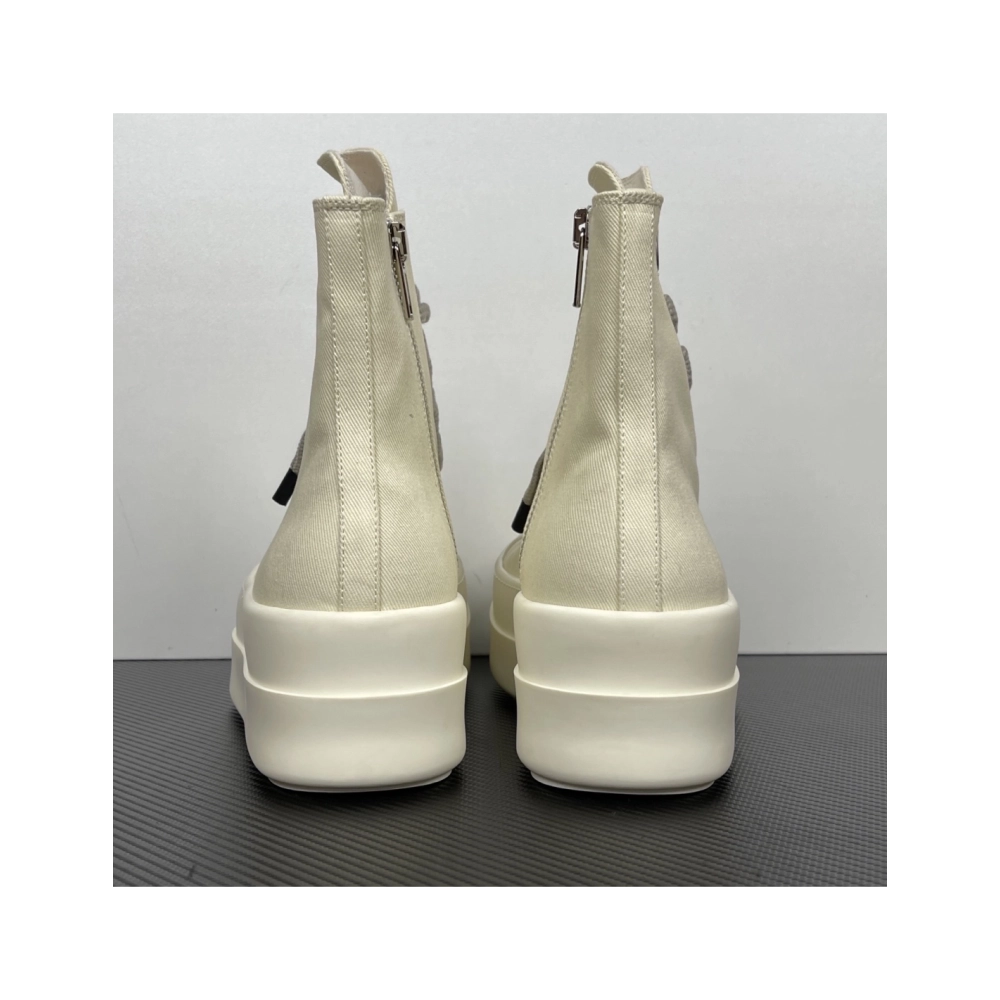 Rick Owens DRKSHDW Mega Bumper Jumbolace Sneaks - Milk DU01F4850 DOW2 , Premium SneakersStreetwear , Worldwide Shipping