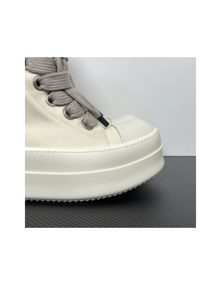 Rick Owens DRKSHDW Mega Bumper Jumbolace Sneaks - Milk DU01F4850 DOW2 , Premium SneakersStreetwear , Worldwide Shipping