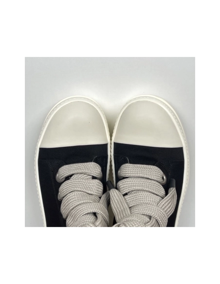 Rick Owens DRKSHDW Mega Bumper Jumbolace Sneaks - Black / Milk DU01F4850 DOW2 , Premium SneakersStreetwear , Worldwide Shipping