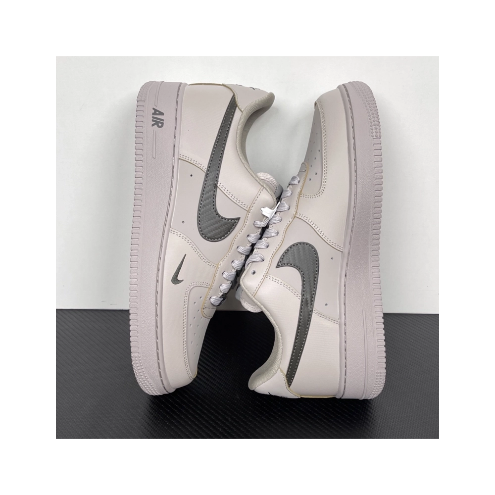 Nike Air Force 1 Low '07 - College Grey / Newsprint Carbon Fiber IV5732-002 , Premium SneakersStreetwear , Worldwide Shippin