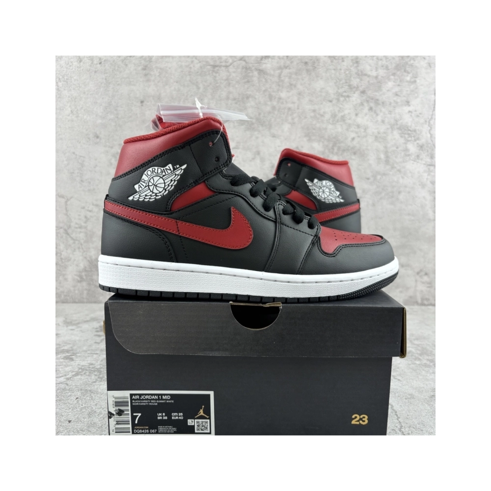 Air Jordan 1 Mid - 'Bred Twist' DQ8426-067 , Premium SneakersStreetwear , Worldwide Shipping