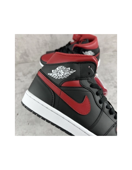 Air Jordan 1 Mid - 'Bred Twist' DQ8426-067 , Premium SneakersStreetwear , Worldwide Shipping