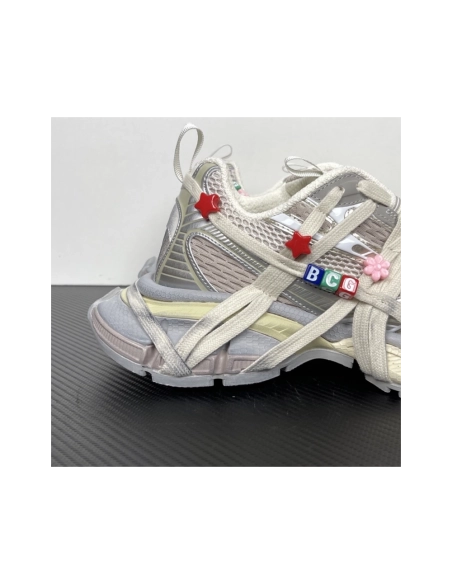 Balenciaga 3XL Extreme Lace Sneaker - Eggshell / Multicolor 778698W3XBD9188 , Premium SneakersStreetwear , Worldwide Shipping
