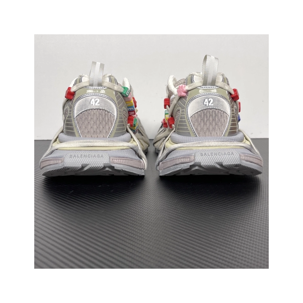 Balenciaga 3XL Extreme Lace Sneaker - Eggshell / Multicolor 778698W3XBD9188 , Premium SneakersStreetwear , Worldwide Shipping