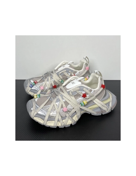 Balenciaga 3XL Extreme Lace Sneaker - Eggshell / Multicolor 778698W3XBD9188 , Premium SneakersStreetwear , Worldwide Shipping