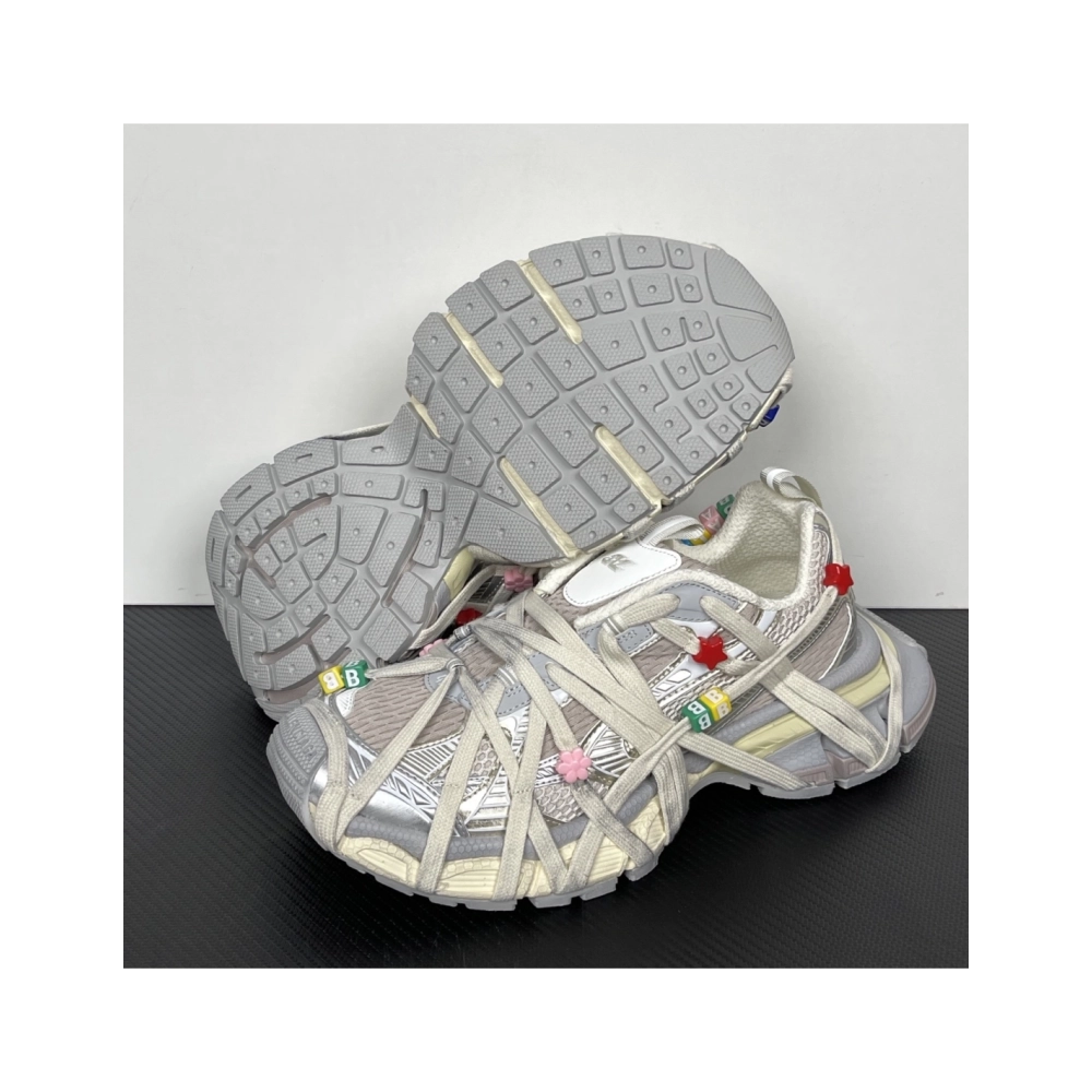 Balenciaga 3XL Extreme Lace Sneaker - Eggshell / Multicolor 778698W3XBD9188 , Premium SneakersStreetwear , Worldwide Shipping