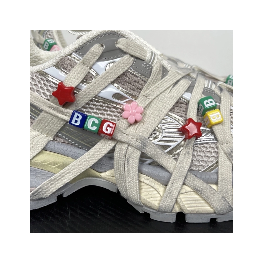 Balenciaga 3XL Extreme Lace Sneaker - Eggshell / Multicolor 778698W3XBD9188 , Premium SneakersStreetwear , Worldwide Shipping