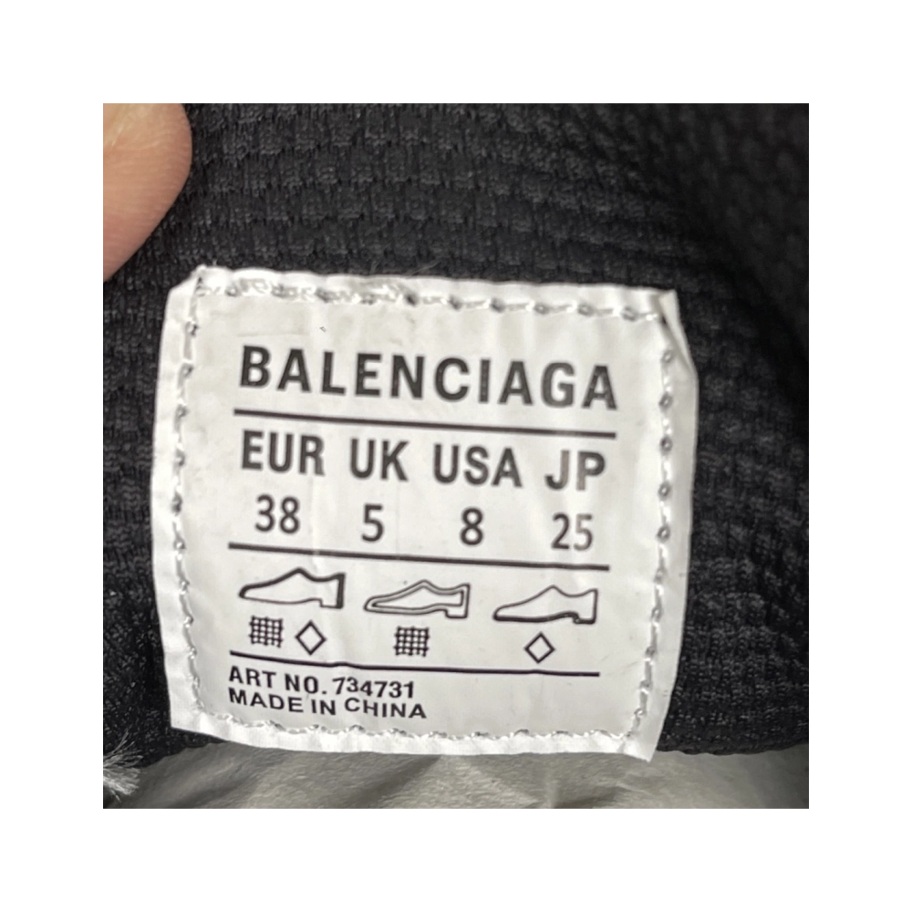 Balenciaga 3XL Sneaker - Check Pattern Blue/Brown/Black 734731 W3XMM 4210 , Premium SneakersStreetwear , Worldwide Shipping