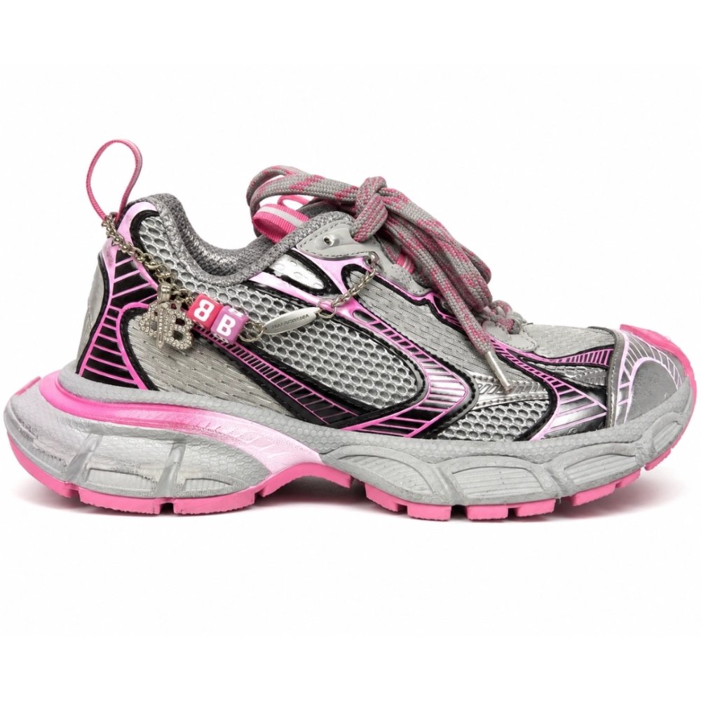 Balenciaga 3XL Gradient Sneaker With Charms - 'Grey Pink' 734731W3XCS1550 , Premium SneakersStreetwear , Worldwide Shipp