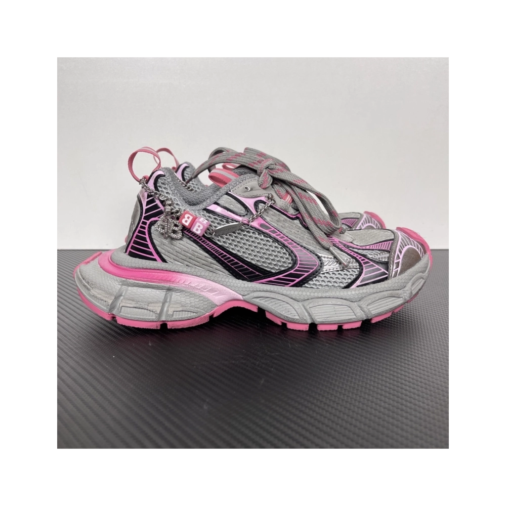 Balenciaga 3XL Gradient Sneaker With Charms - 'Grey Pink' 734731W3XCS1550 , Premium SneakersStreetwear , Worldwide Shipp
