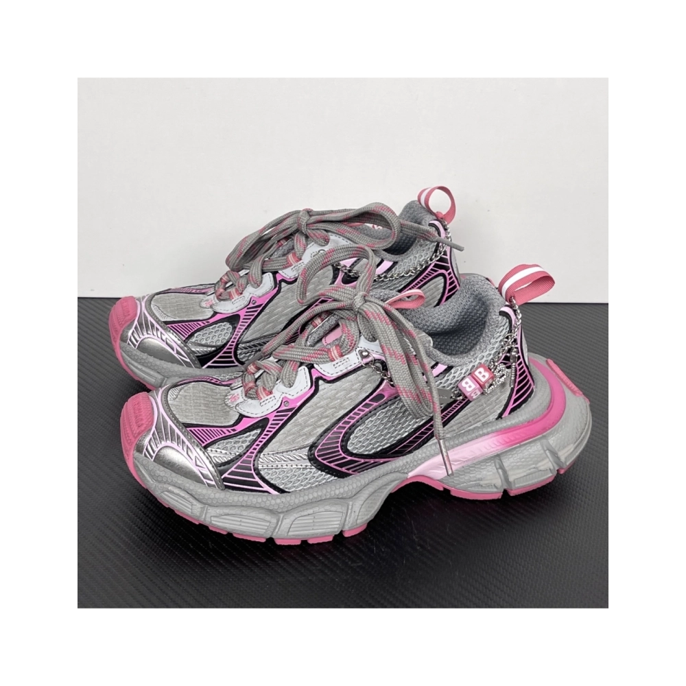 Balenciaga 3XL Gradient Sneaker With Charms - 'Grey Pink' 734731W3XCS1550 , Premium SneakersStreetwear , Worldwide Shipp