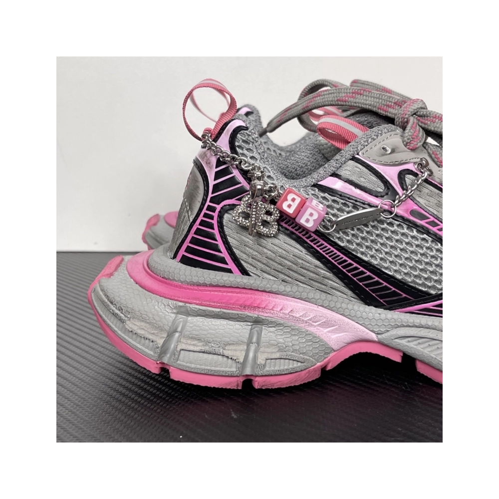 Balenciaga 3XL Gradient Sneaker With Charms - 'Grey Pink' 734731W3XCS1550 , Premium SneakersStreetwear , Worldwide Shipp