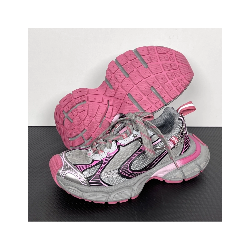 Balenciaga 3XL Gradient Sneaker With Charms - 'Grey Pink' 734731W3XCS1550 , Premium SneakersStreetwear , Worldwide Shipp