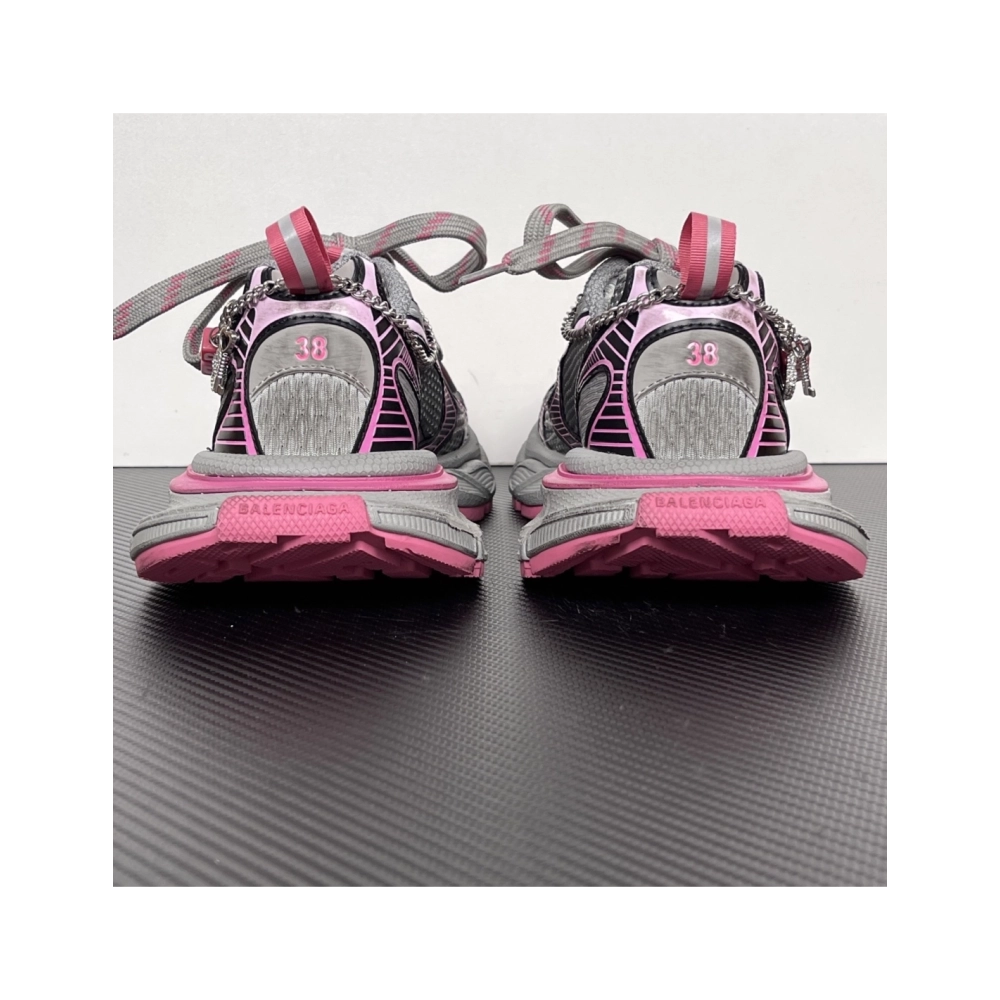 Balenciaga 3XL Gradient Sneaker With Charms - 'Grey Pink' 734731W3XCS1550 , Premium SneakersStreetwear , Worldwide Shipp