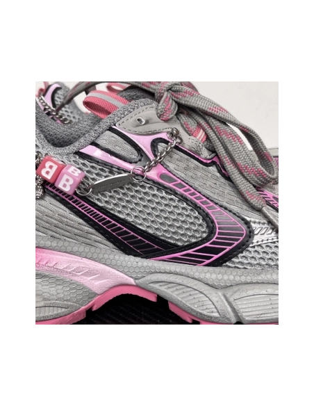 Balenciaga 3XL Gradient Sneaker With Charms - 'Grey Pink' 734731W3XCS1550 , Premium SneakersStreetwear , Worldwide Shipp