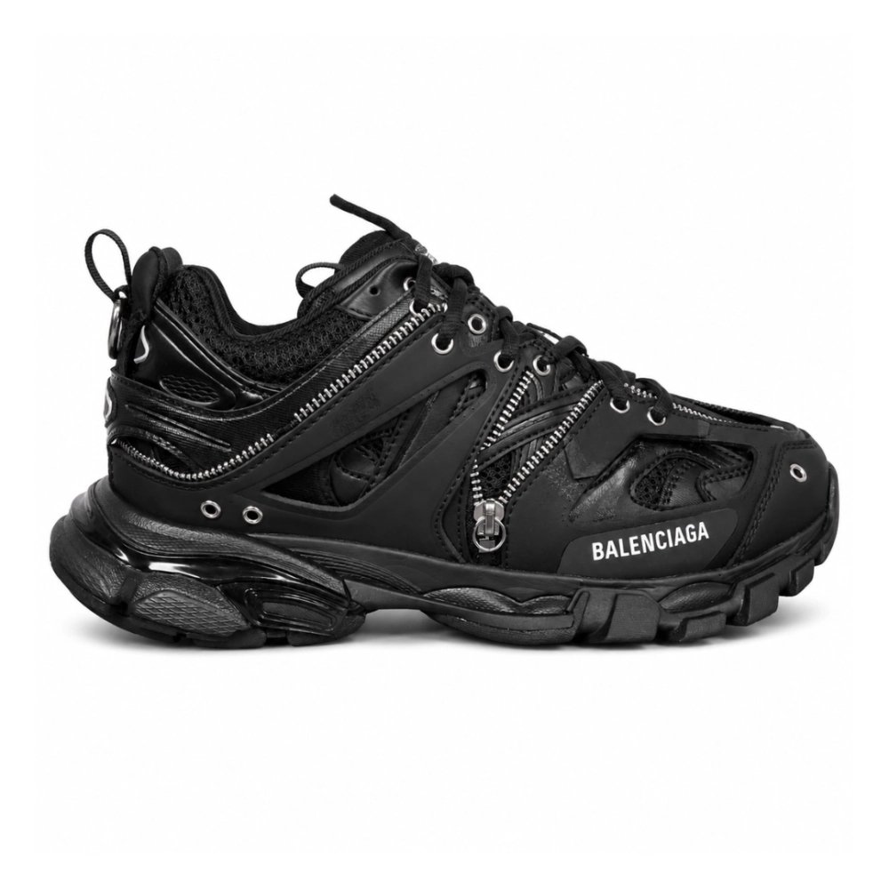 Balenciaga Track LED Sneaker in Black 542023 W3AD3 2350 , High-Fashion Layered Chunky Sneaker , Premium SneakersStreetwear , Wor