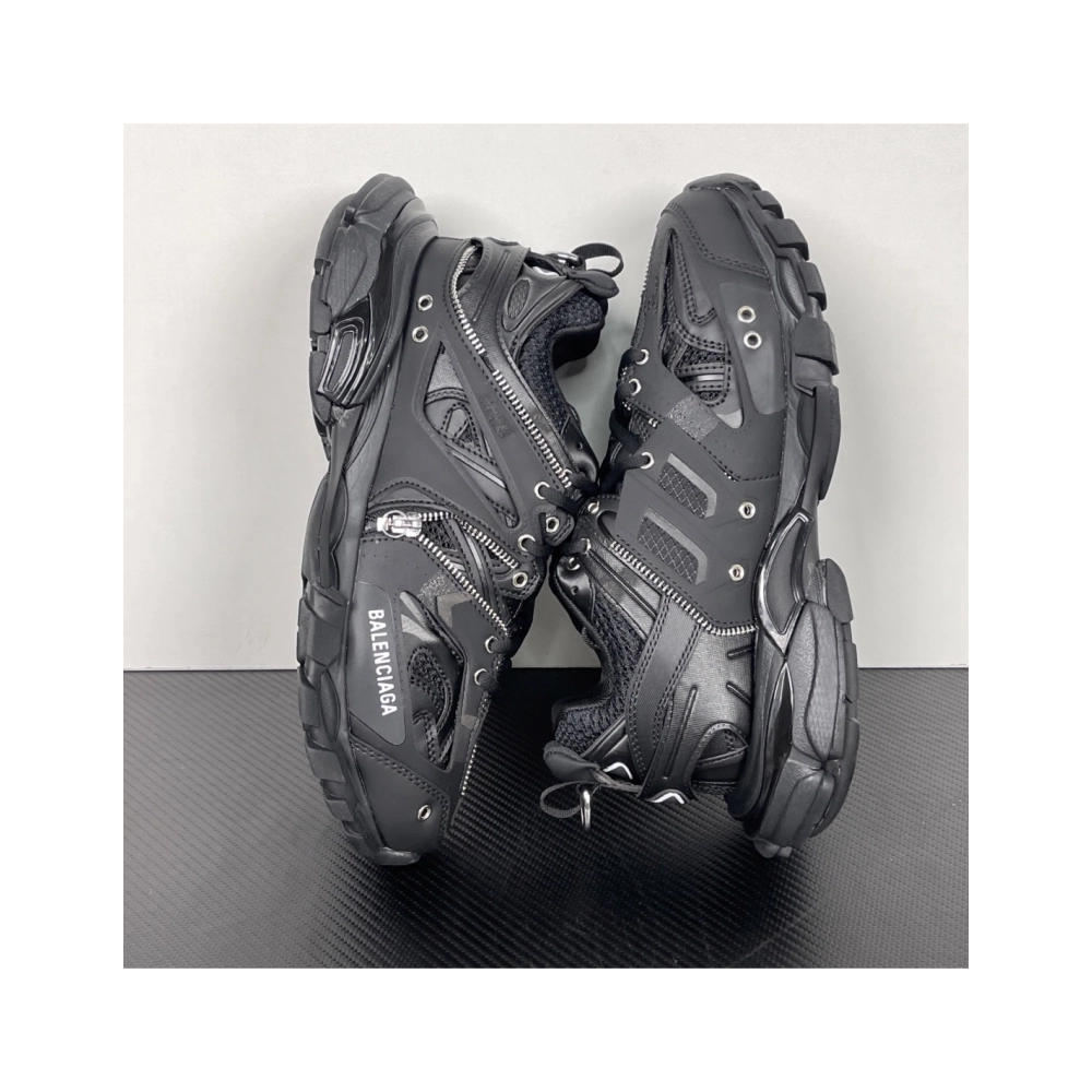 Balenciaga Track LED Sneaker in Black 542023 W3AD3 2350 , High-Fashion Layered Chunky Sneaker , Premium SneakersStreetwear , Wor