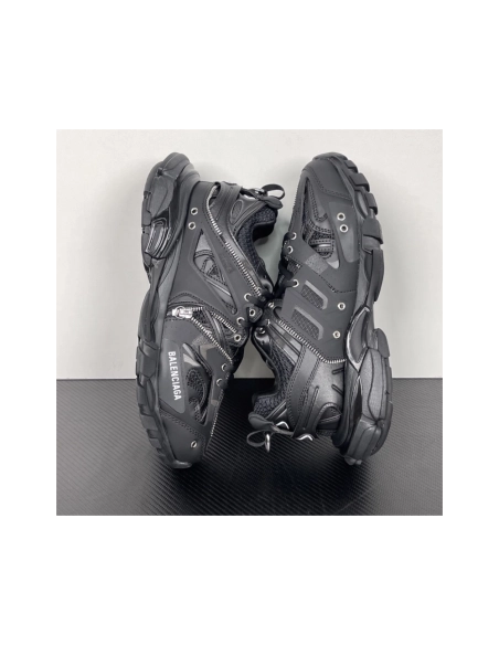 Balenciaga Track LED Sneaker in Black 542023 W3AD3 2350 , High-Fashion Layered Chunky Sneaker , Premium SneakersStreetwear , Wor