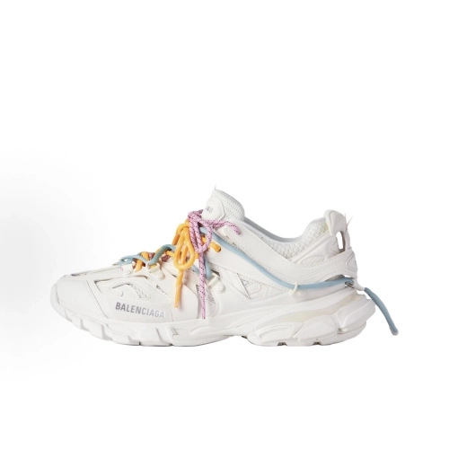 Balenciaga Track Trail Laces Sneaker - White / Red 800592WTRHK0123 , Premium SneakersStreetwear , Worldwide Shipping
