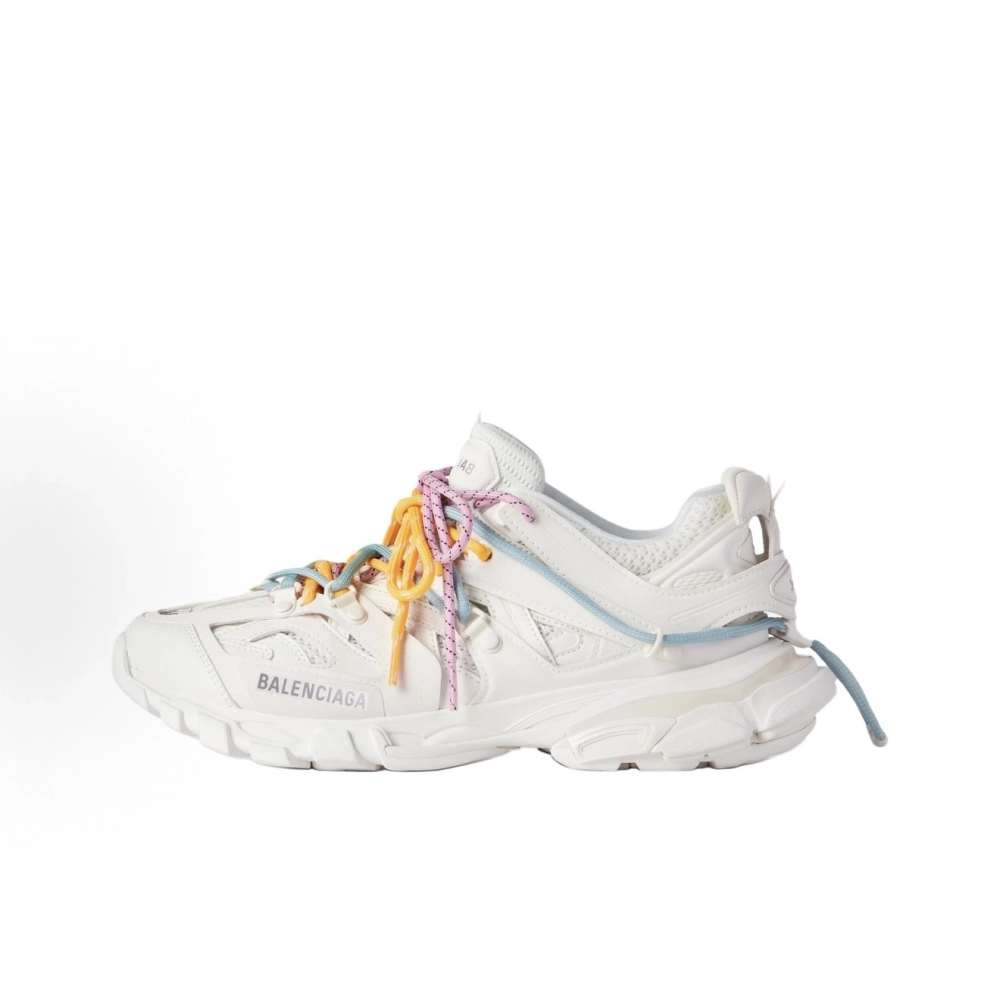 Balenciaga Track Trail Laces Sneaker - White / Red 800592WTRHK0123 , Premium SneakersStreetwear , Worldwide Shipping