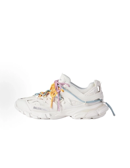 Balenciaga Track Trail Laces Sneaker - White / Red 800592WTRHK0123 , Premium SneakersStreetwear , Worldwide Shipping