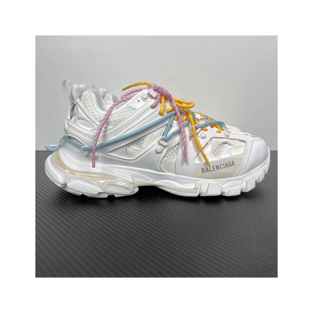 Balenciaga Track Trail Laces Sneaker - White / Red 800592WTRHK0123 , Premium SneakersStreetwear , Worldwide Shipping
