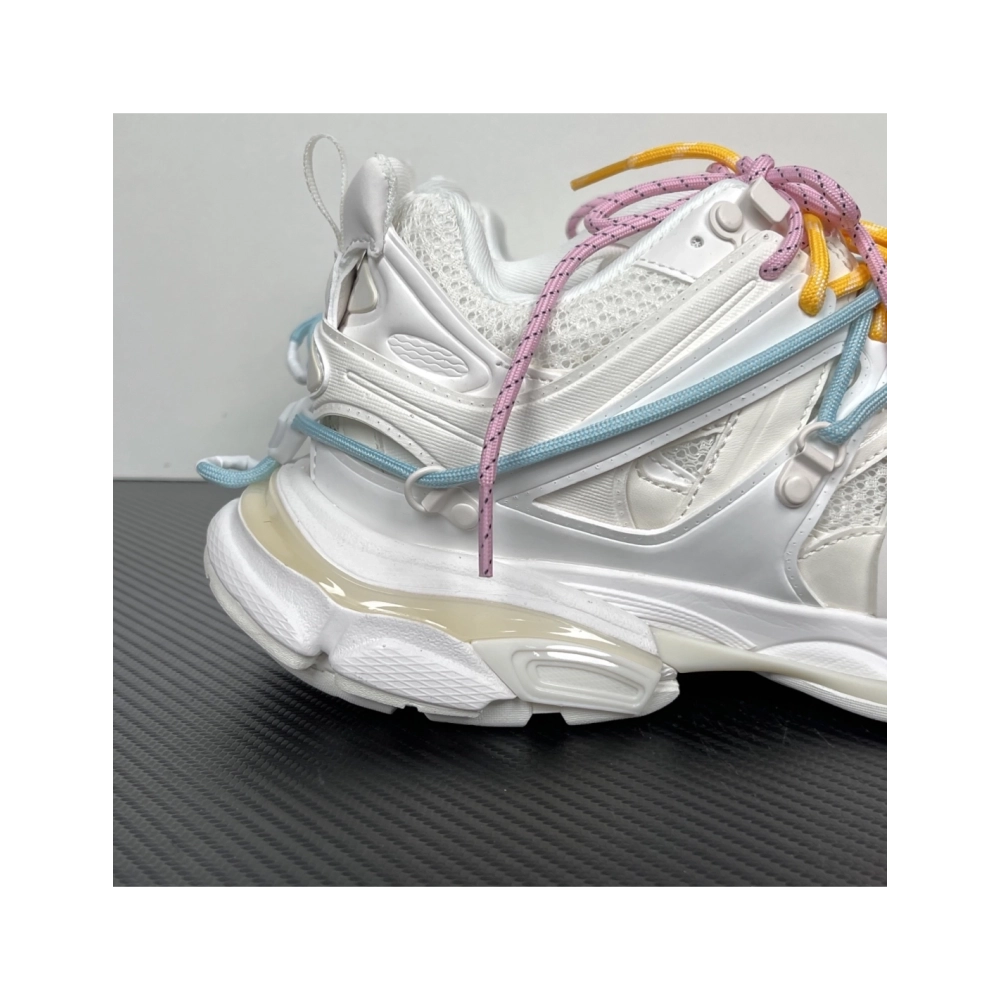 Balenciaga Track Trail Laces Sneaker - White / Red 800592WTRHK0123 , Premium SneakersStreetwear , Worldwide Shipping