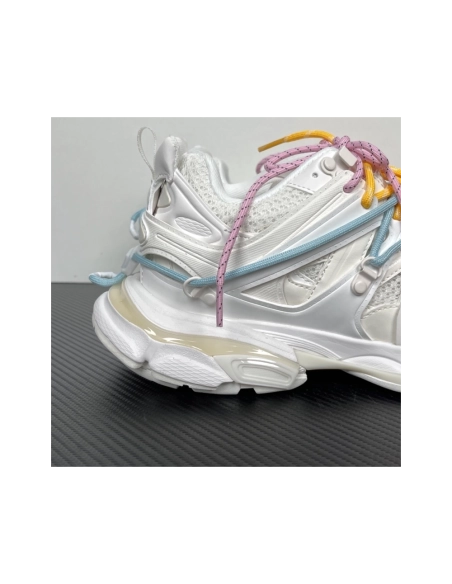 Balenciaga Track Trail Laces Sneaker - White / Red 800592WTRHK0123 , Premium SneakersStreetwear , Worldwide Shipping